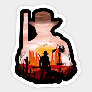 Cowboy Sticker